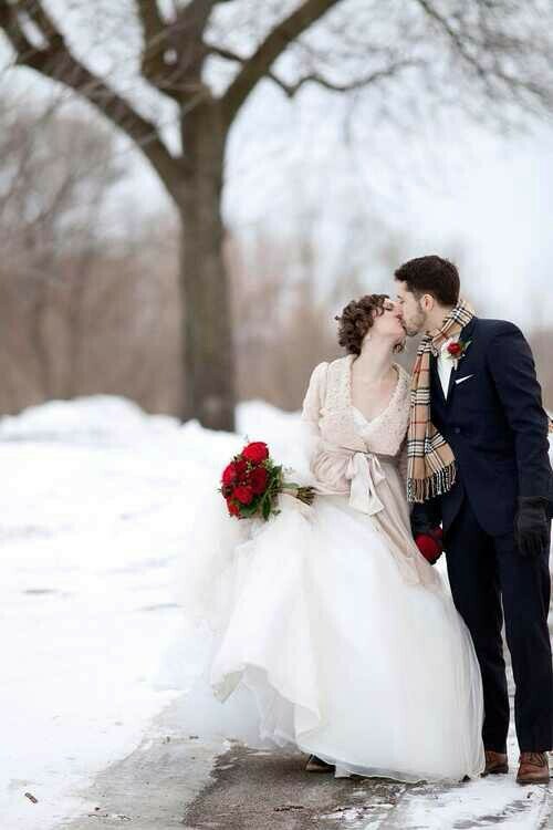 snow wedding