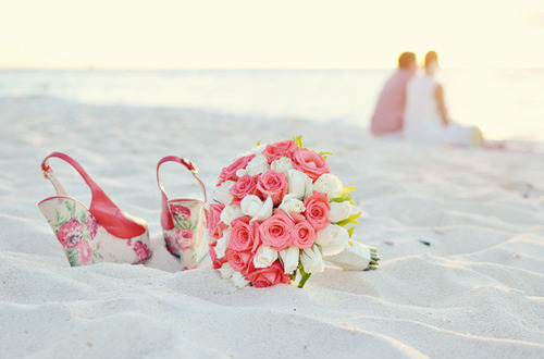 floral, wedge and luxury