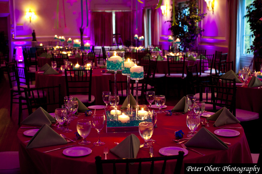 party, sweet 16, candle and event decor