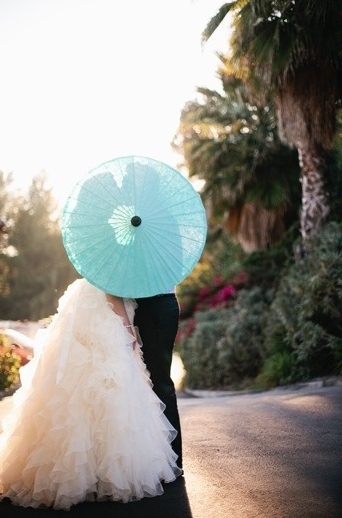 dress, couple and umbrella