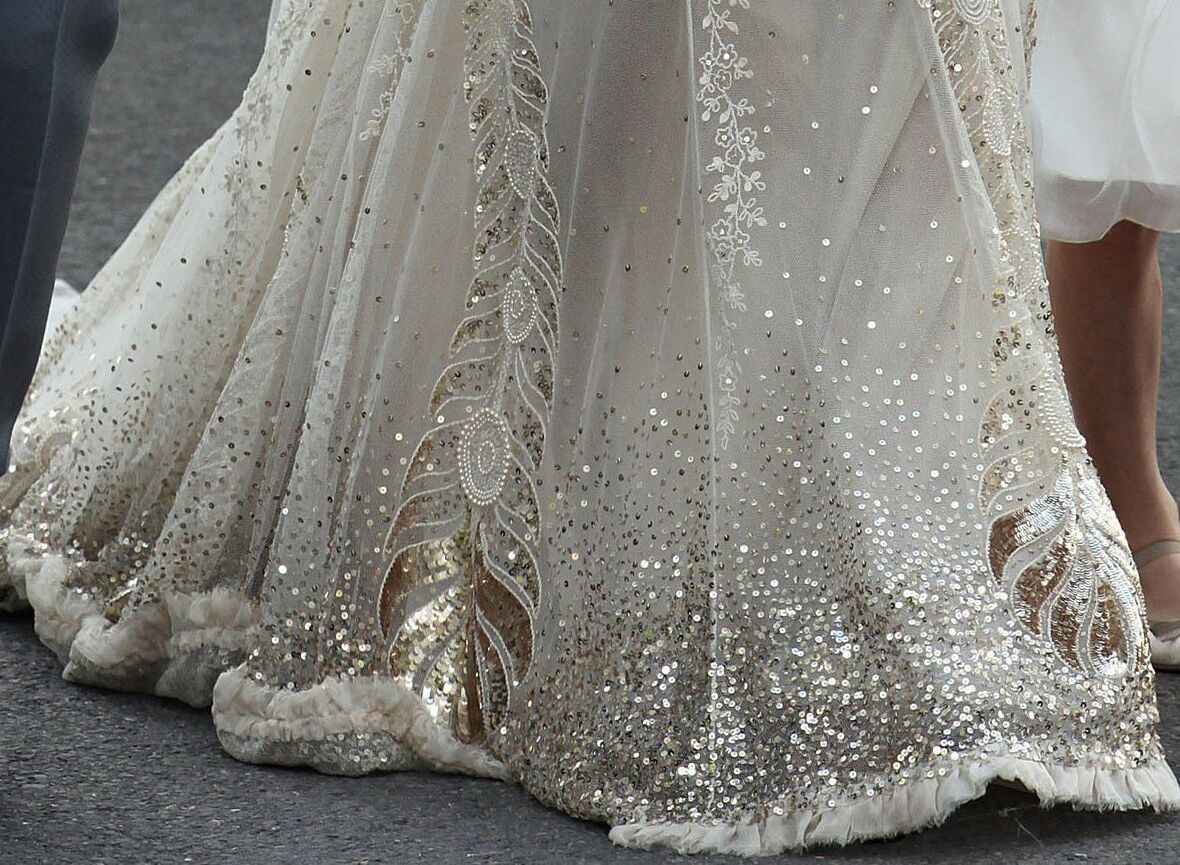 bridal, kate moss, wedding dress and paillets