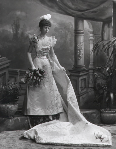 black and white, wedding dress and victorian