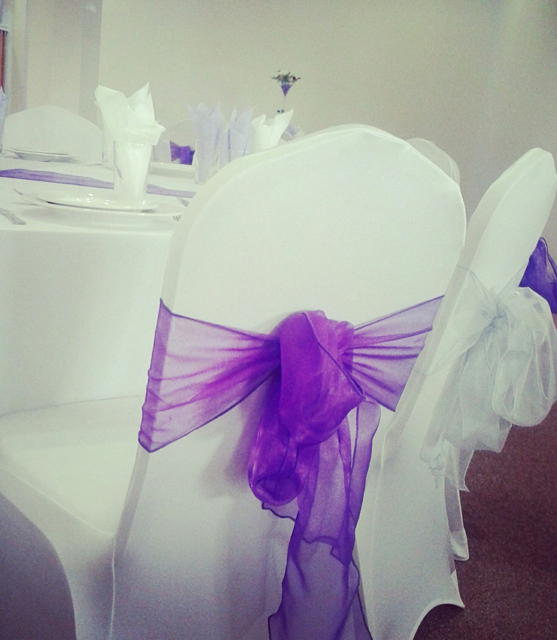 decor, bows, weddings and purple