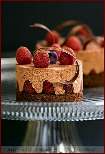 chocolate, mousse and cakes