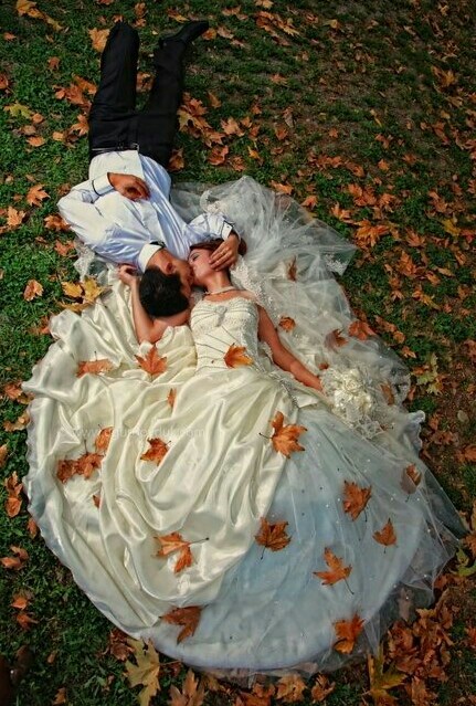 couple, beautiful and autumn