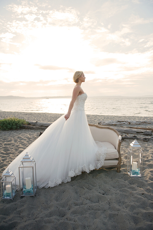 bride, beach, beautiful and white