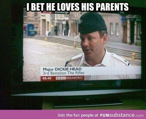 dickie head, couple and name