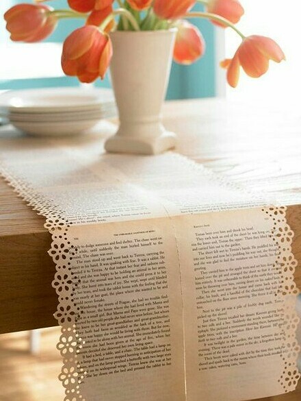 repurposed, books and recycling