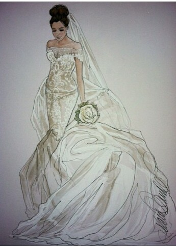 boda, sketch and vestido de novia