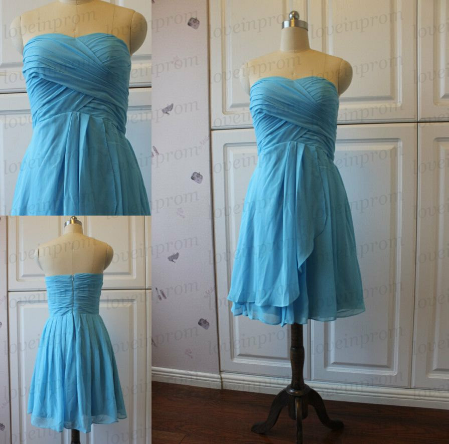 light blue dress, dress, bridesmaid dress and party dress
