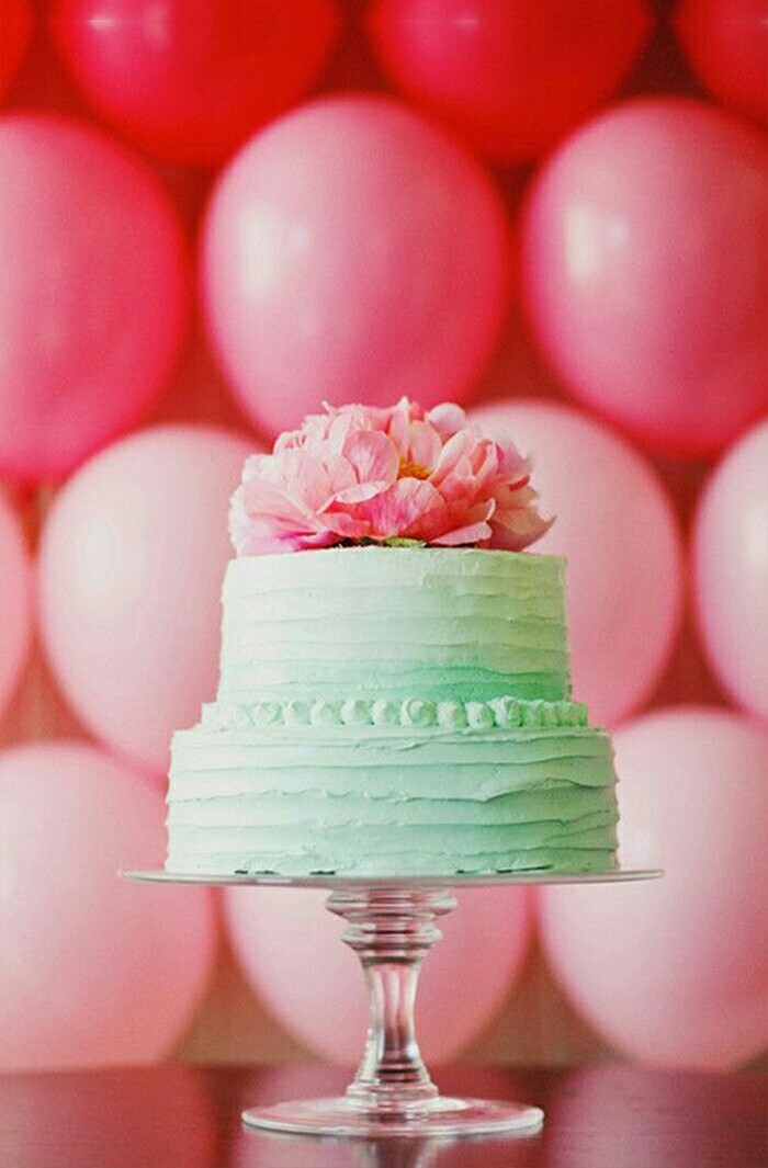 mint, cake, cute and vintage