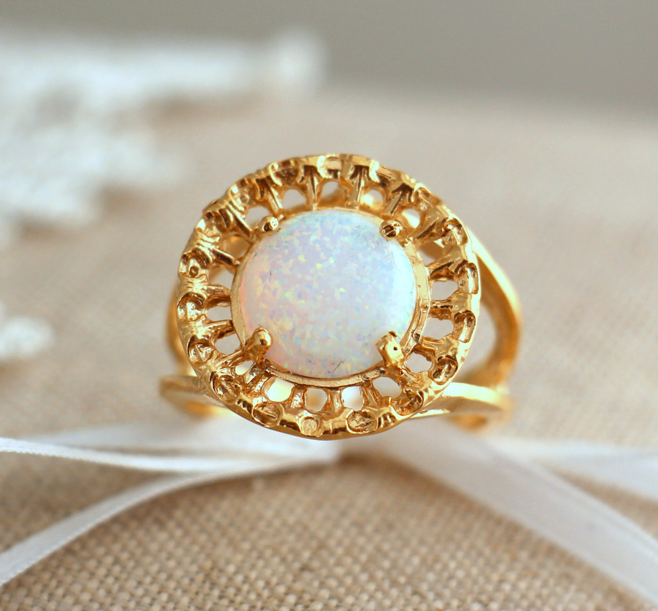 white opal, opal, jewelry and ring