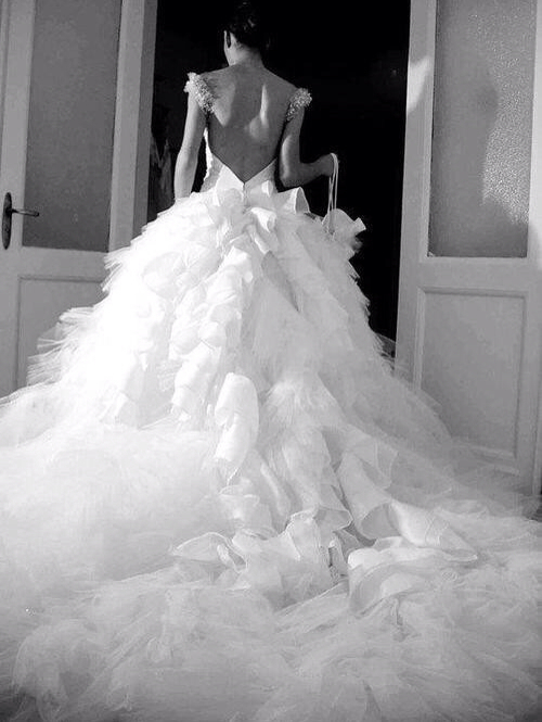 beautiful, wedding dream, frilly and YES!