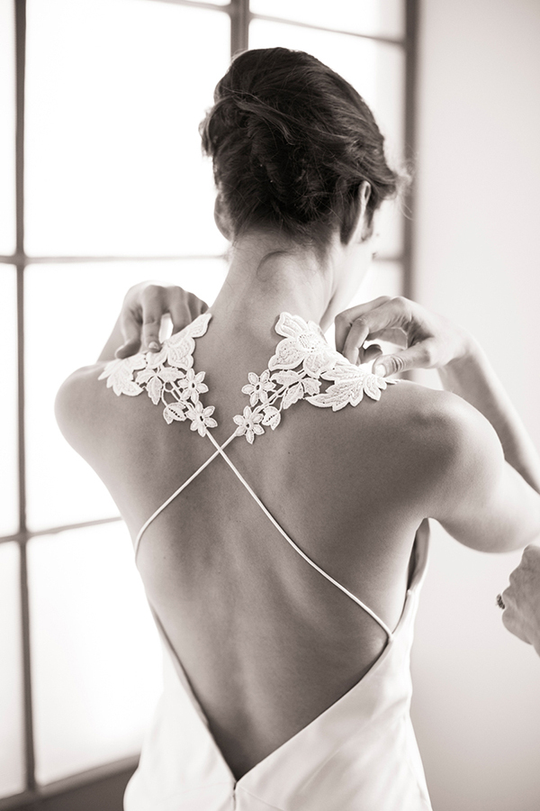brides, backless and lace dresses
