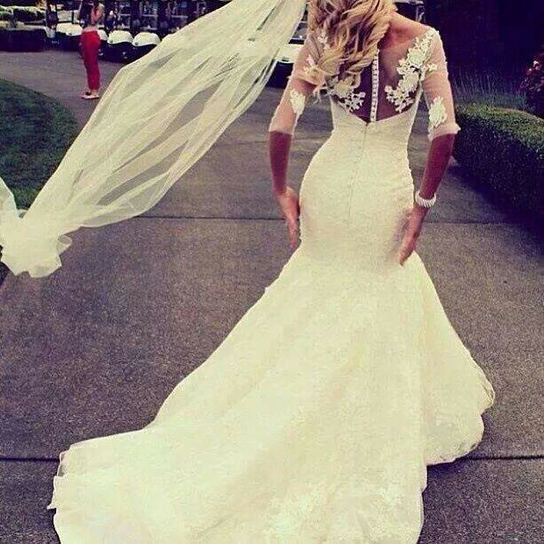 robe de mariage, dress, mariage and white