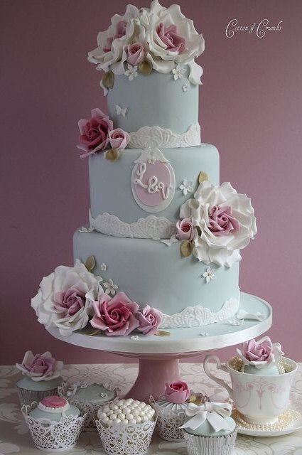 cake, floral and amazing