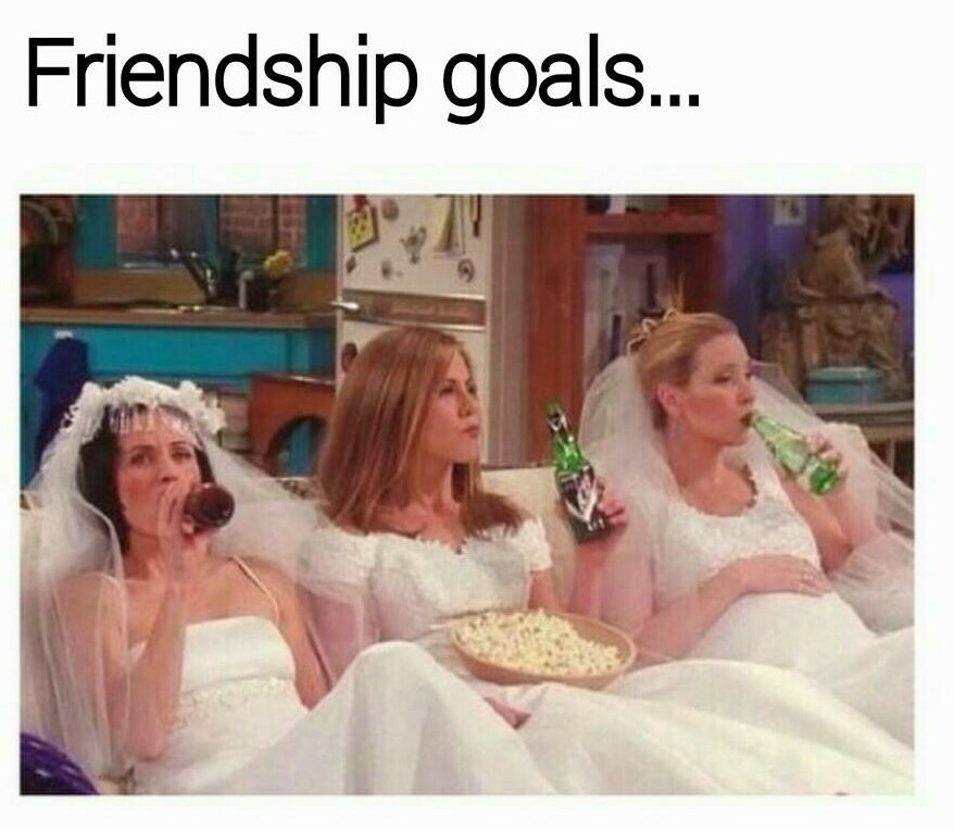 friends, brides, eat and fun