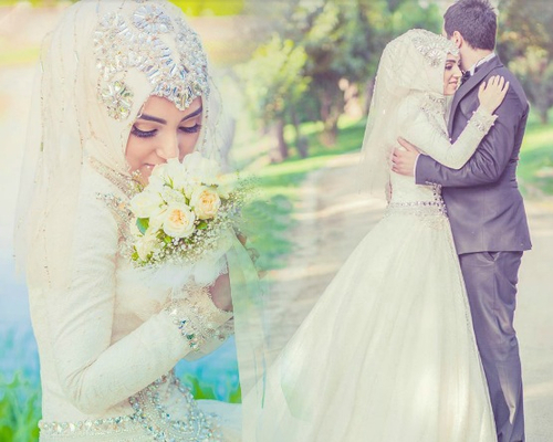 white, muslimah and hijab