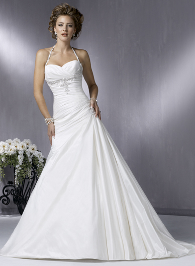 taffeta wedding dress, a line wedding dress and wedding dresses