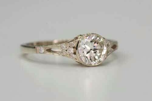 vintage, diamond and engagement ring
