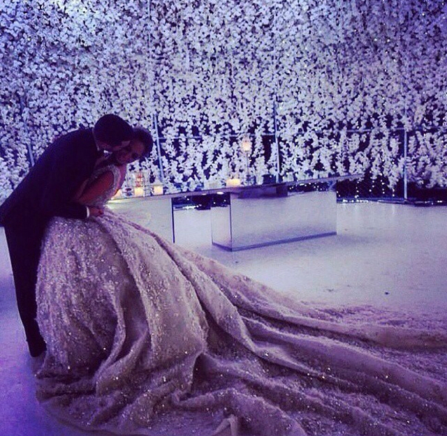 girl and boy, diamonds, glam and just married