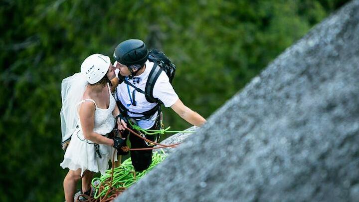peak, adventurous and couple