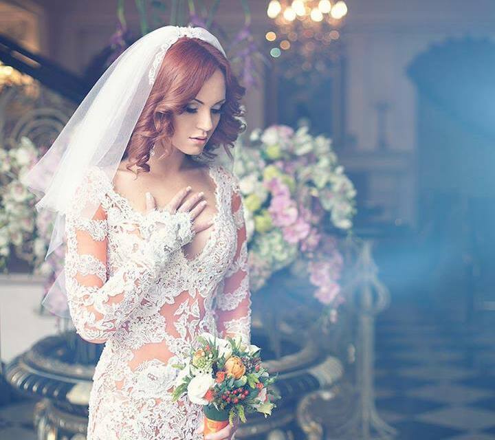nice, white, bride and wedding dress