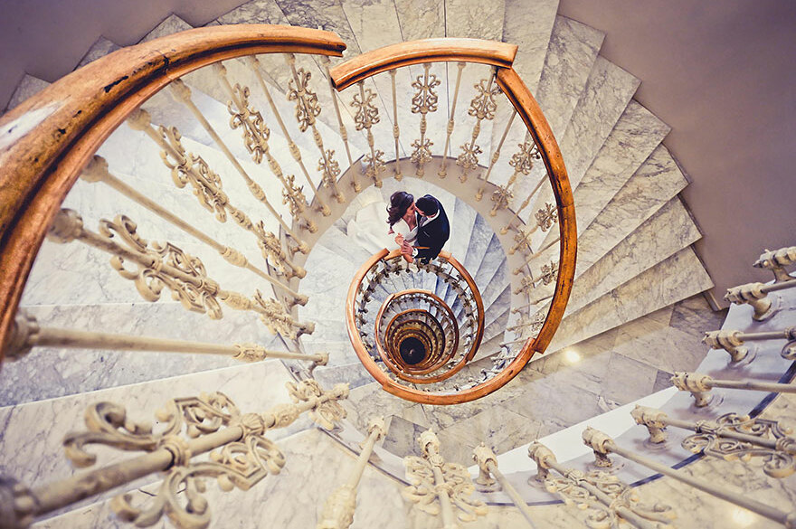 together, kiss, love and stairs