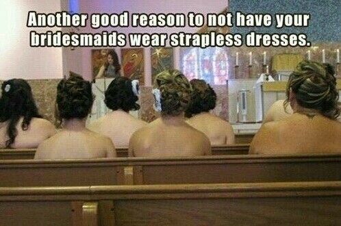 dresa, funny and bridesmaids