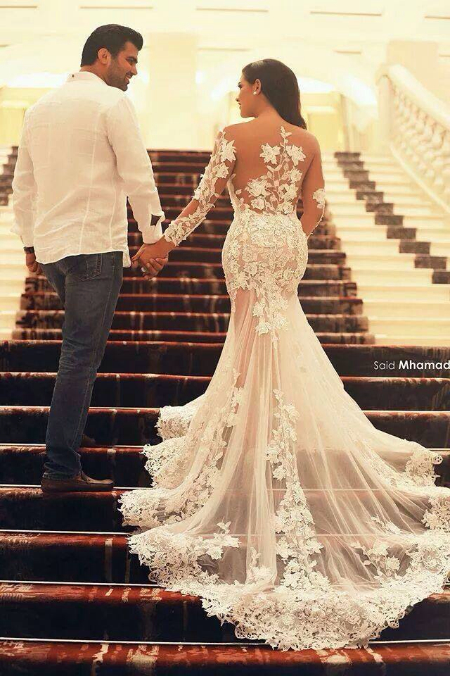 wedding dress, dress, love and stairs