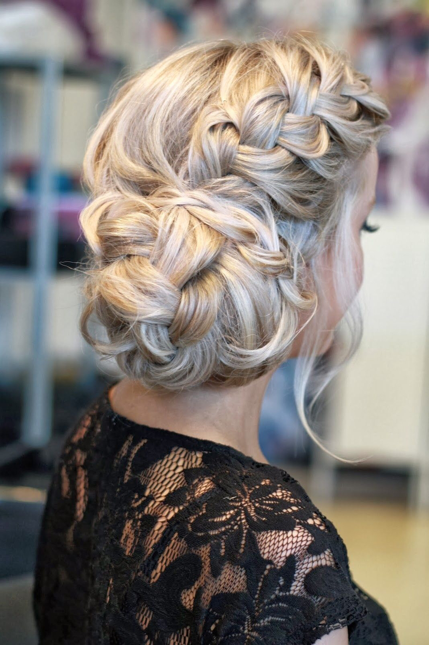 pretty, braid, bride and blonde