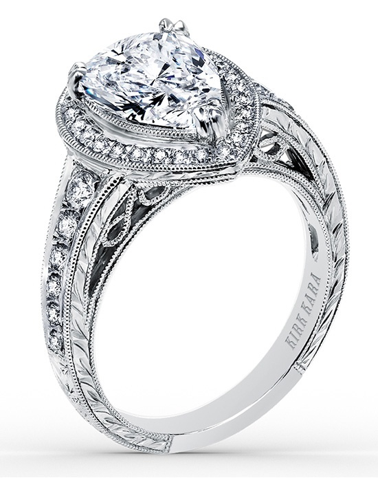 wife, pear shape, diamond and diamond ring