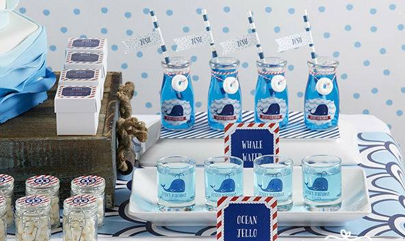 favors, nautical rope and beach