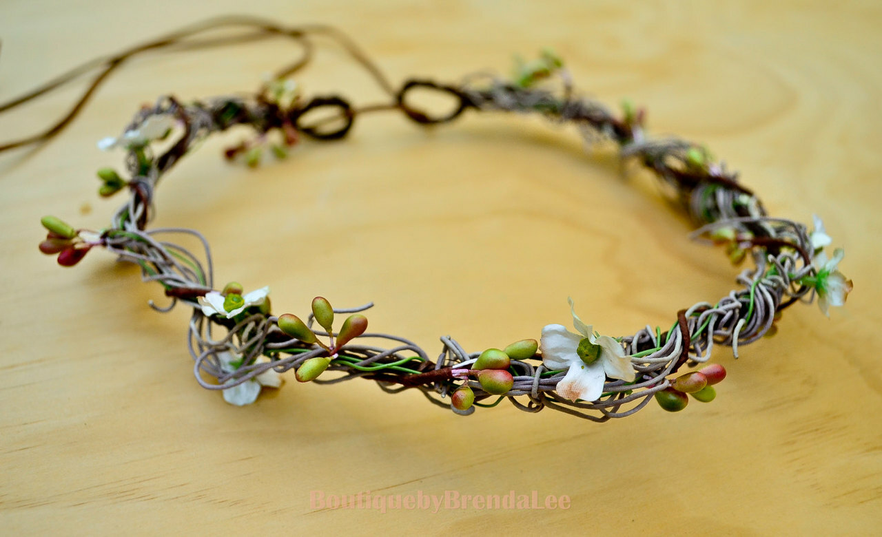 flower crown, hair garland, circlet and headband