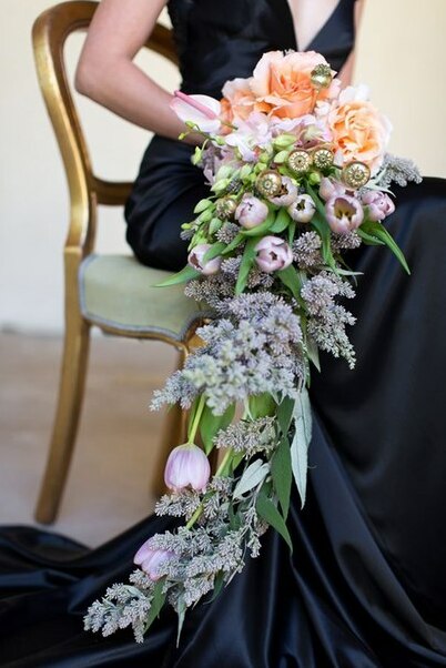 cool, black and long gown