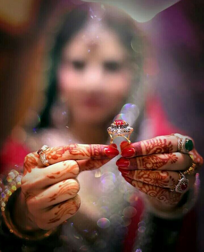 red, pretty, bride and ring