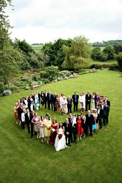 heart shape celebration, garden and with family