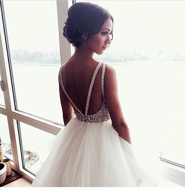 cute, bride, open and back