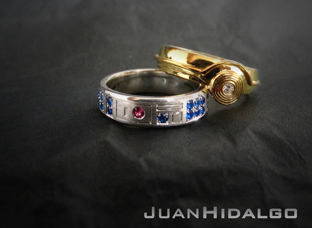 star wars, ring, 3po and r2d2