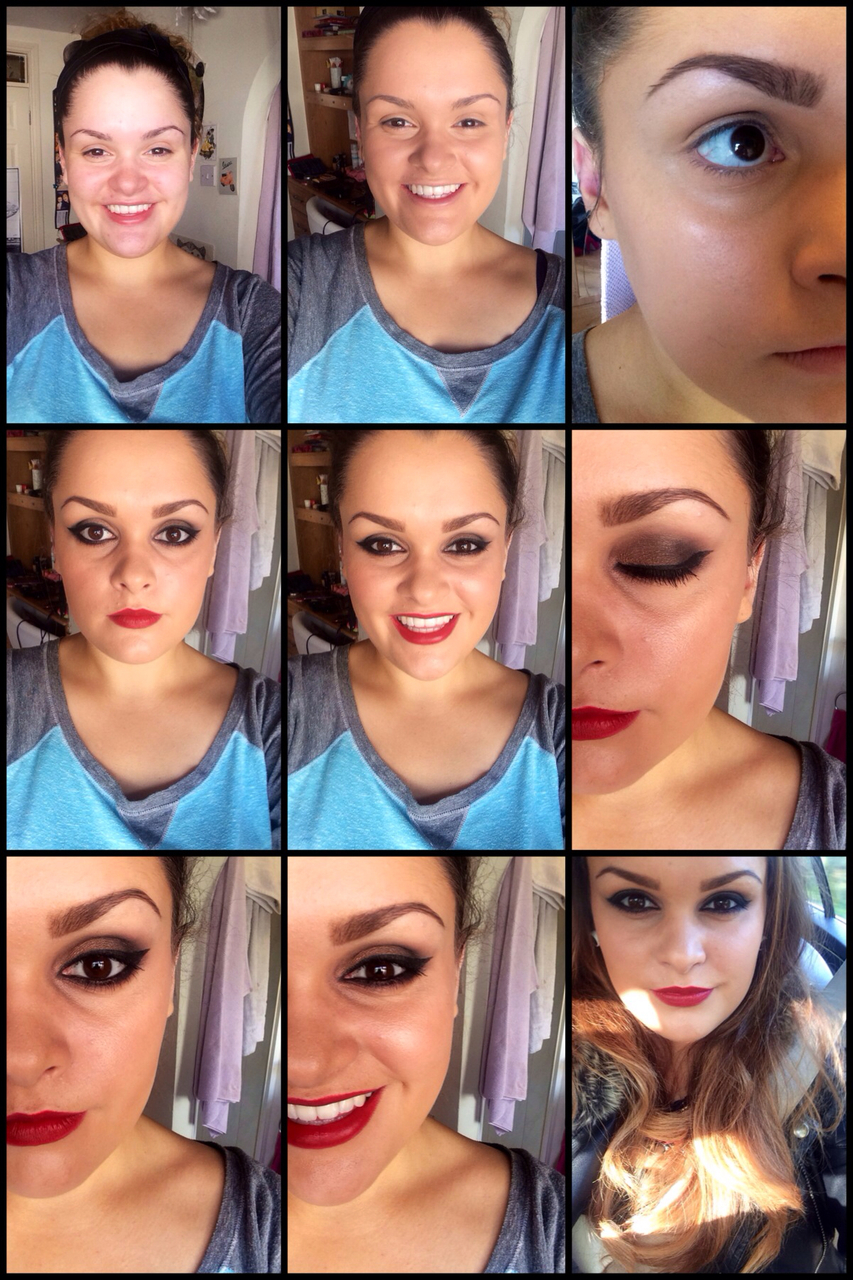 eyes, smoky eyes, lipstick and girl