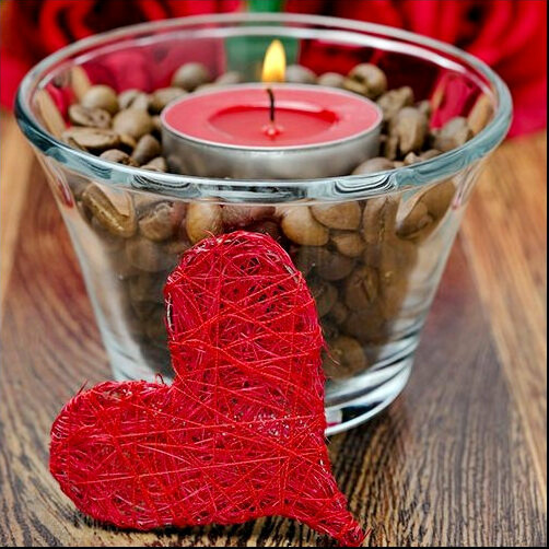 decorations, married, hearts and coffee