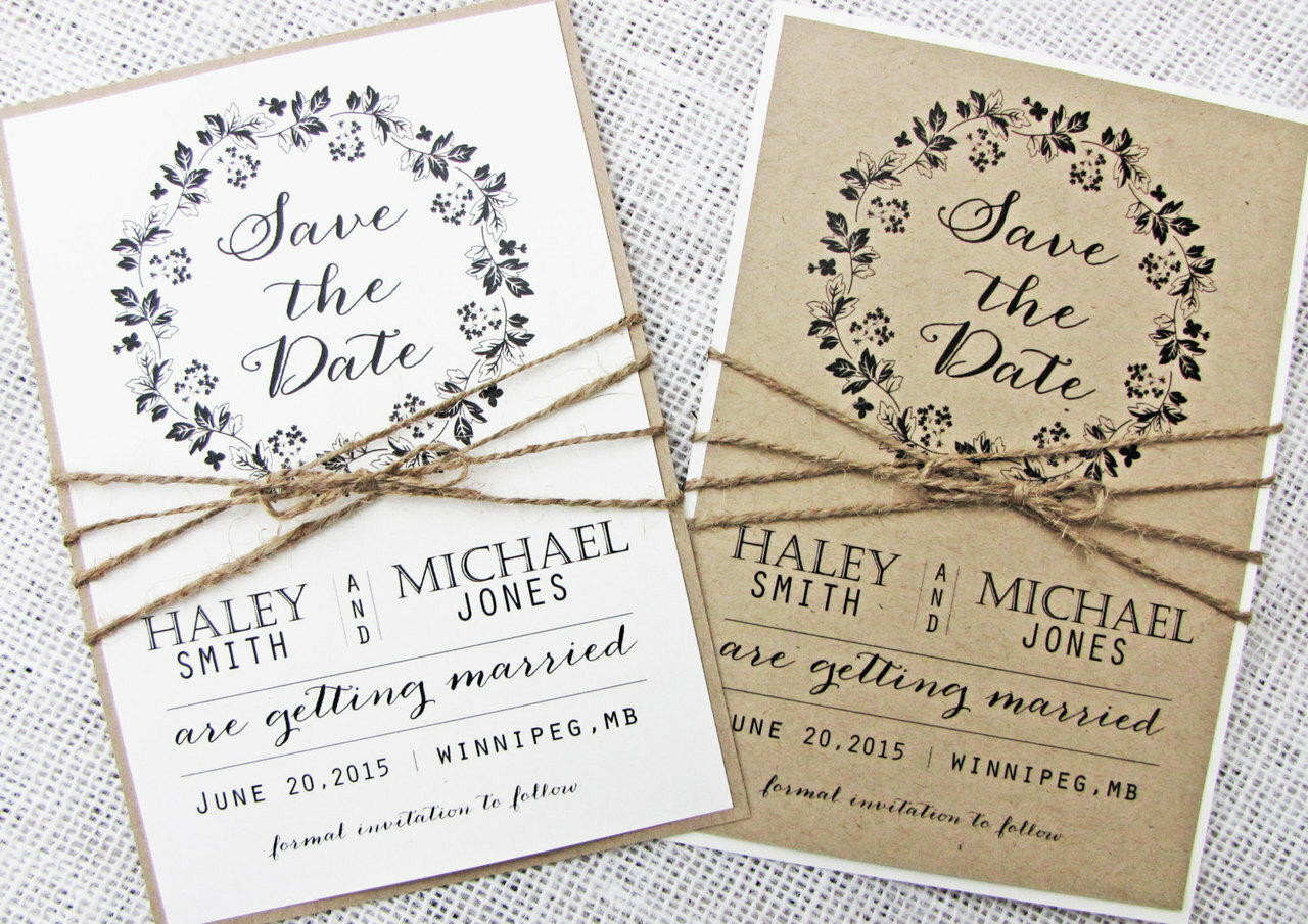 rustic save the date, save the date, wedding invitations and rustic wedding