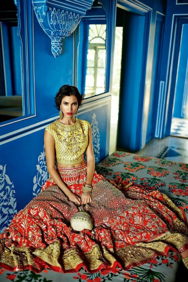 lehenga, indian bride, anita dongre and dulhan