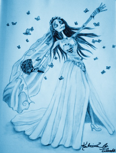 character, drawing and corpse bride