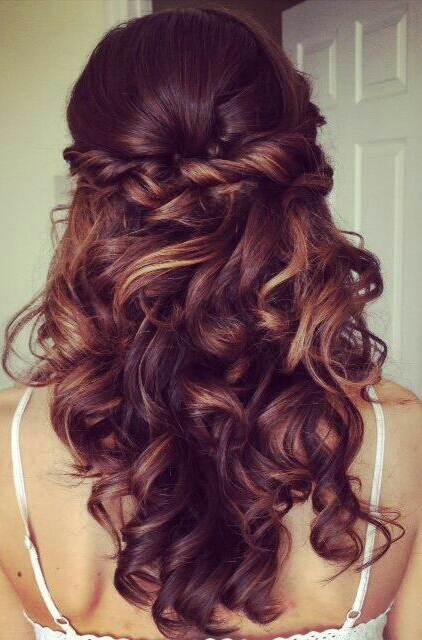 hair, brown and highlights