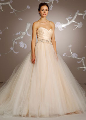 wedding dress, lazaro and my baby
