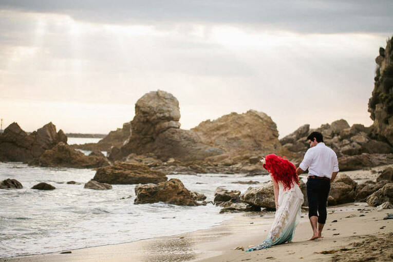 redhead, little mermaid, ariel and real life disney