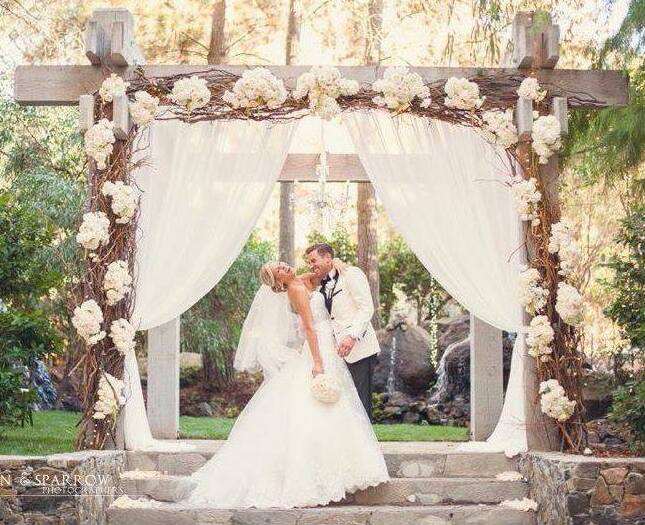 summer, curtain. flowers and archway