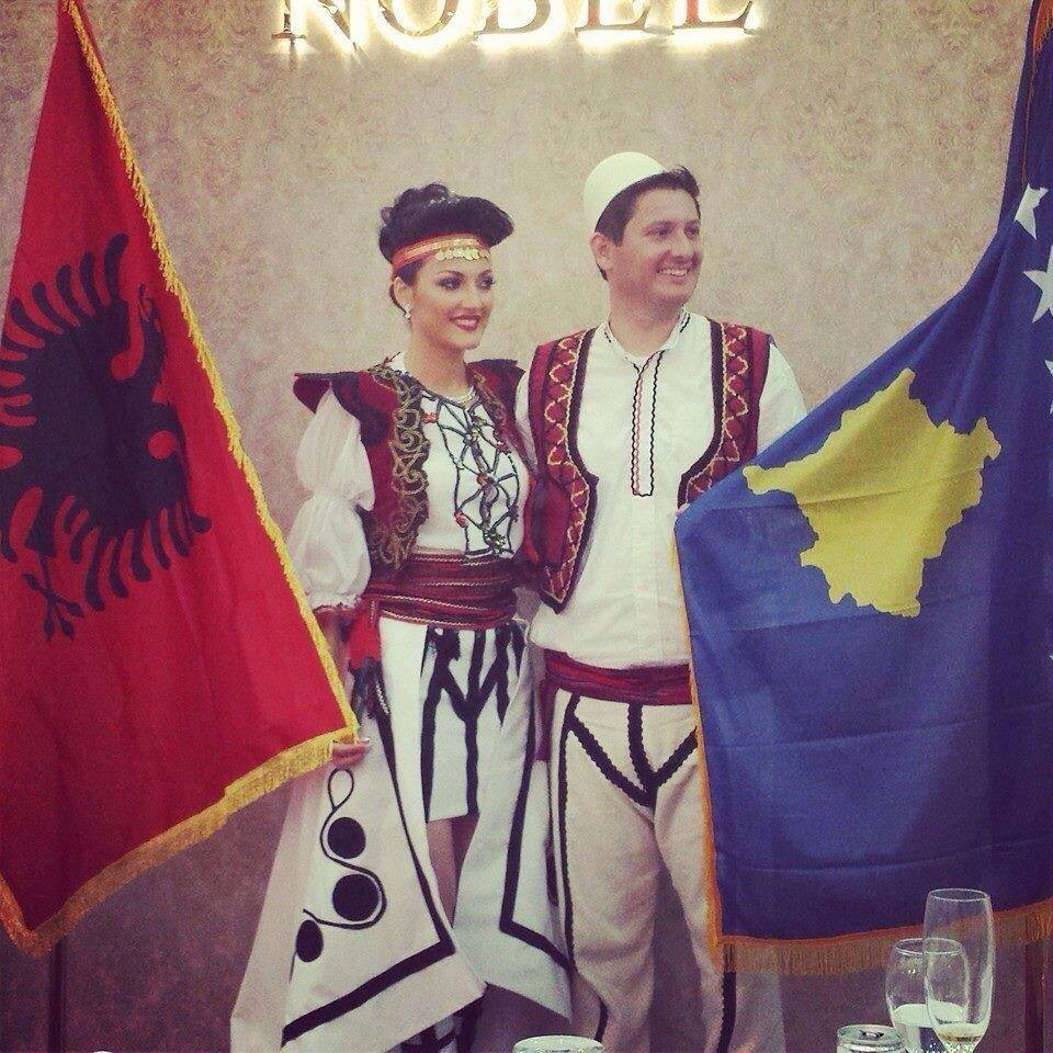 blue, yellow, bride and albanian