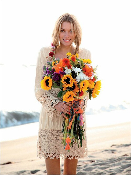 color, happy, hippy and colorfull bouquet